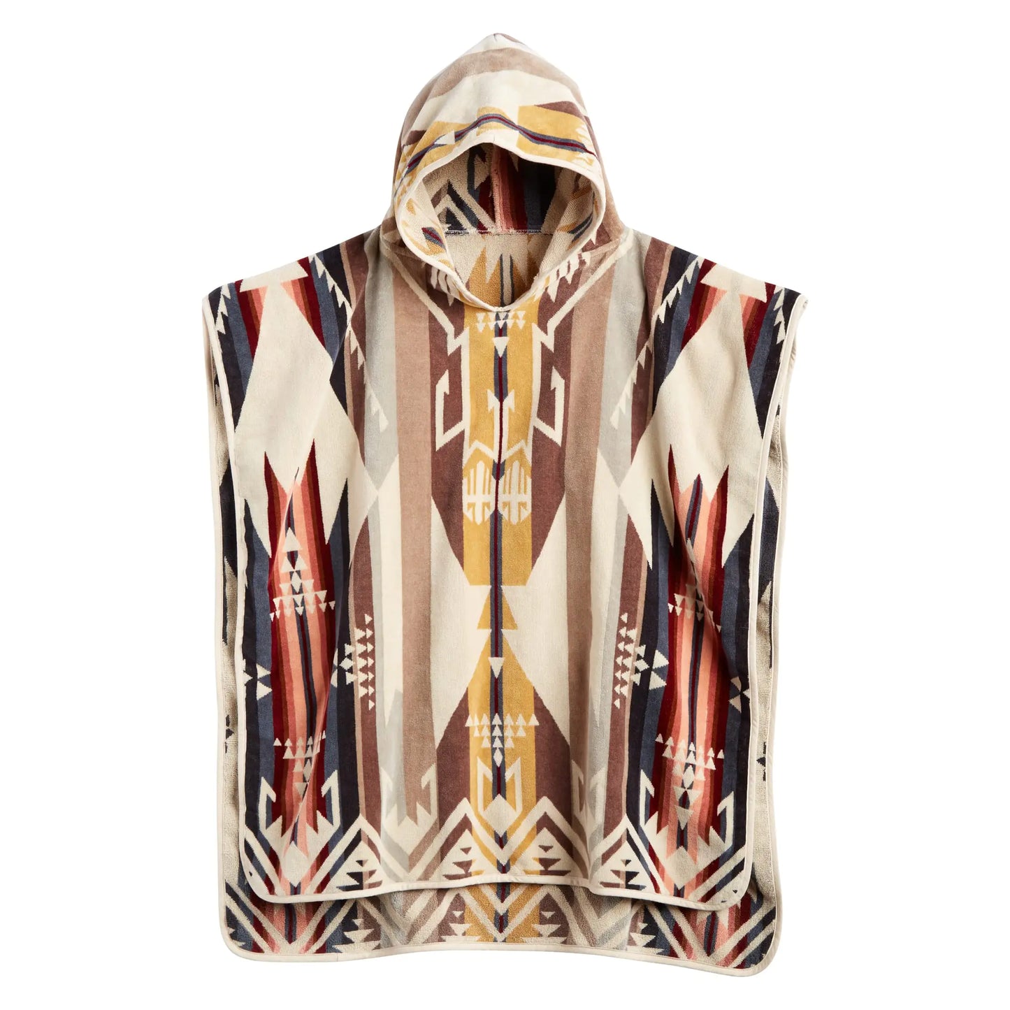 PENDLETON Jacquard Tween Hooded Towel (Kids) White Sands One Size