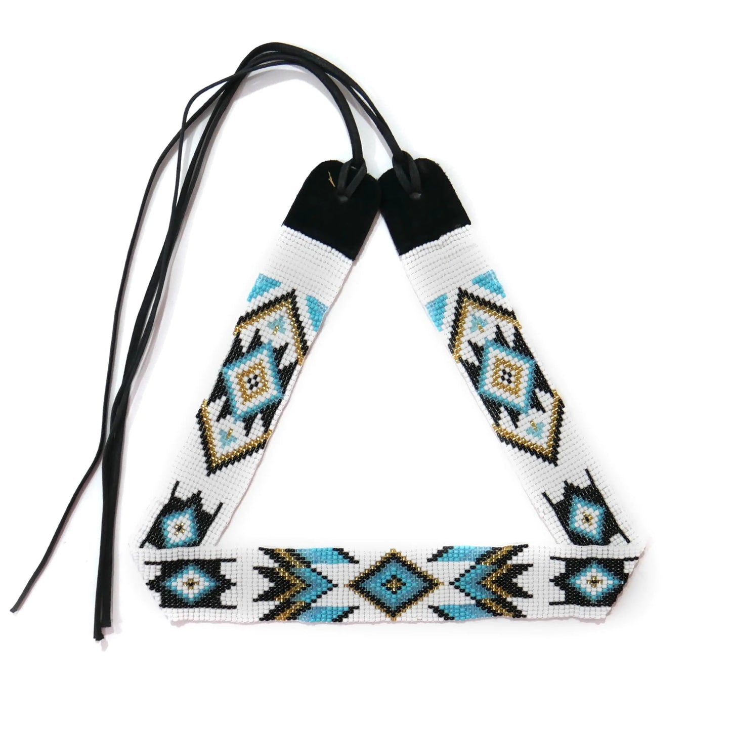 Beaded Handmade Hat band Southwestern Native American Style