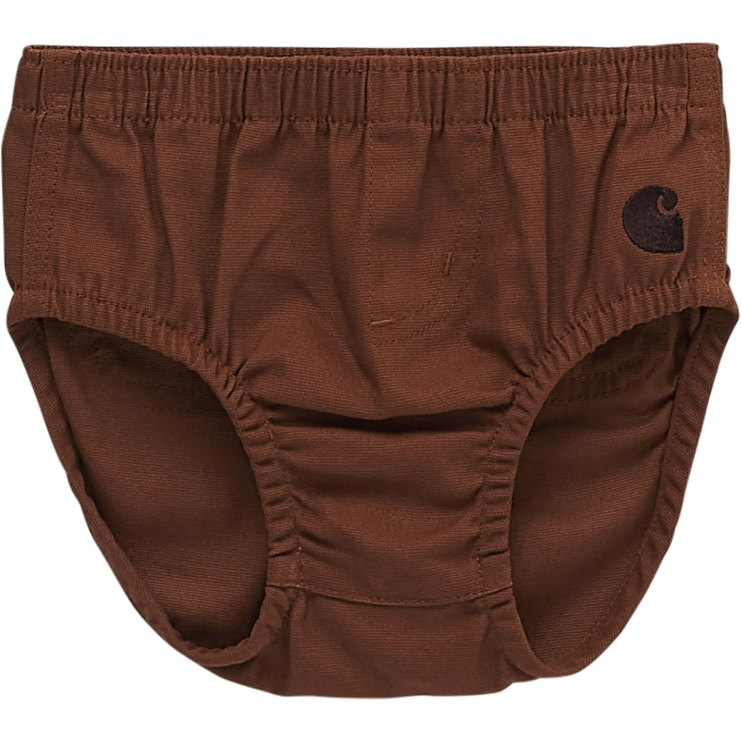 Carhartt Unisex Baby Canvas Diaper Cover Brown 6M