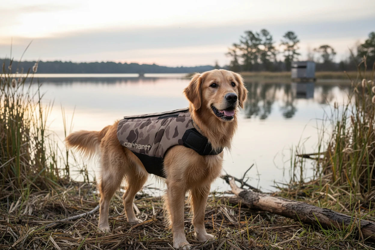 Carhartt Neoprene Dog Vest Duck Camo Reed