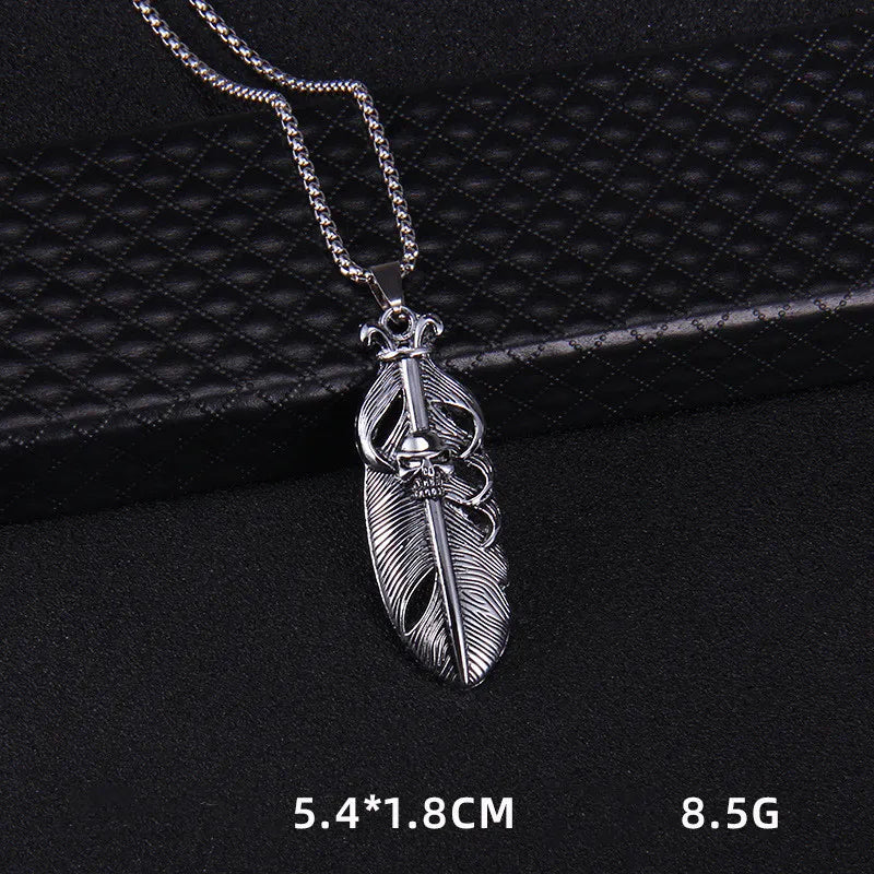 Feather Necklace Pendant