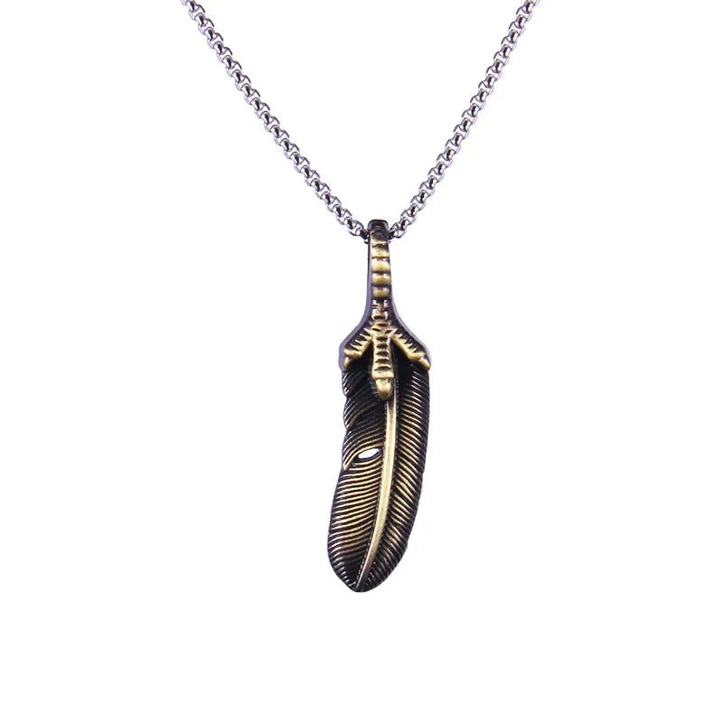 Feather Necklace Pendant