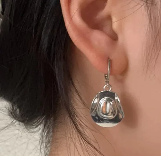 Cowboy Boots & Hat Earring Set