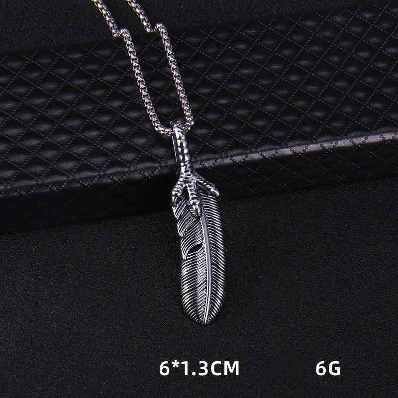 Feather Necklace Pendant
