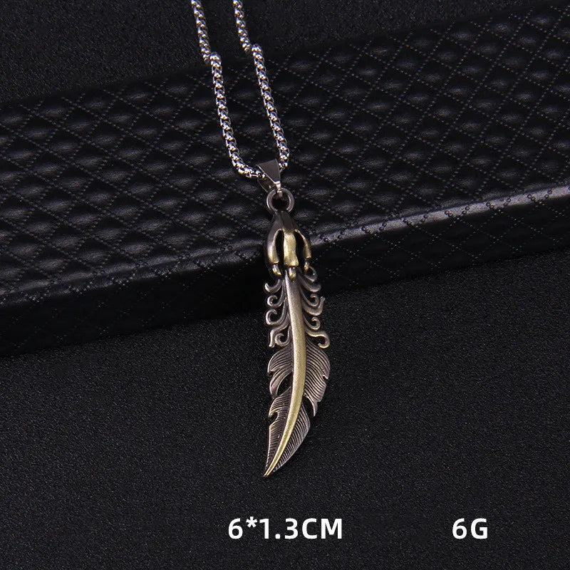 Feather Necklace Pendant