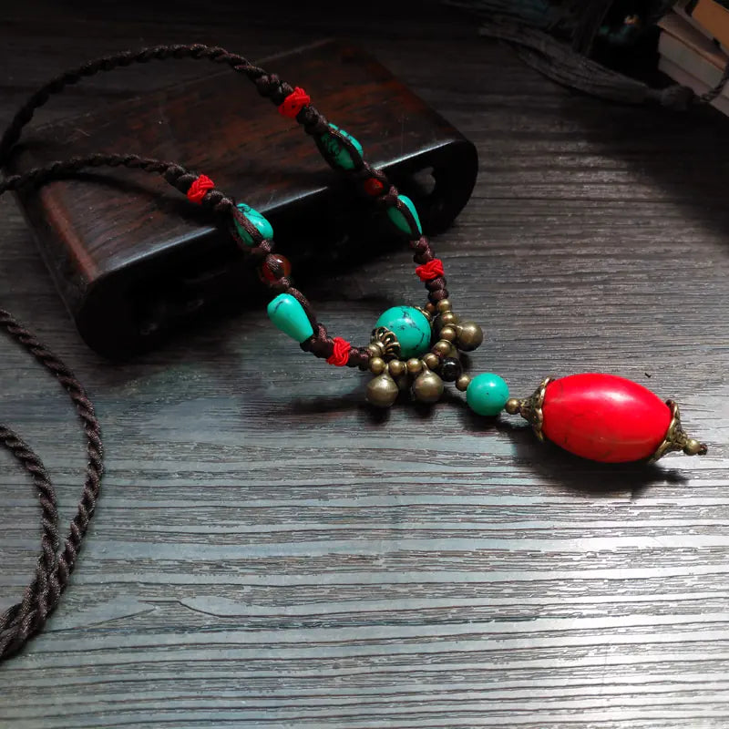 Bohemian Handmade Turquoise Necklace