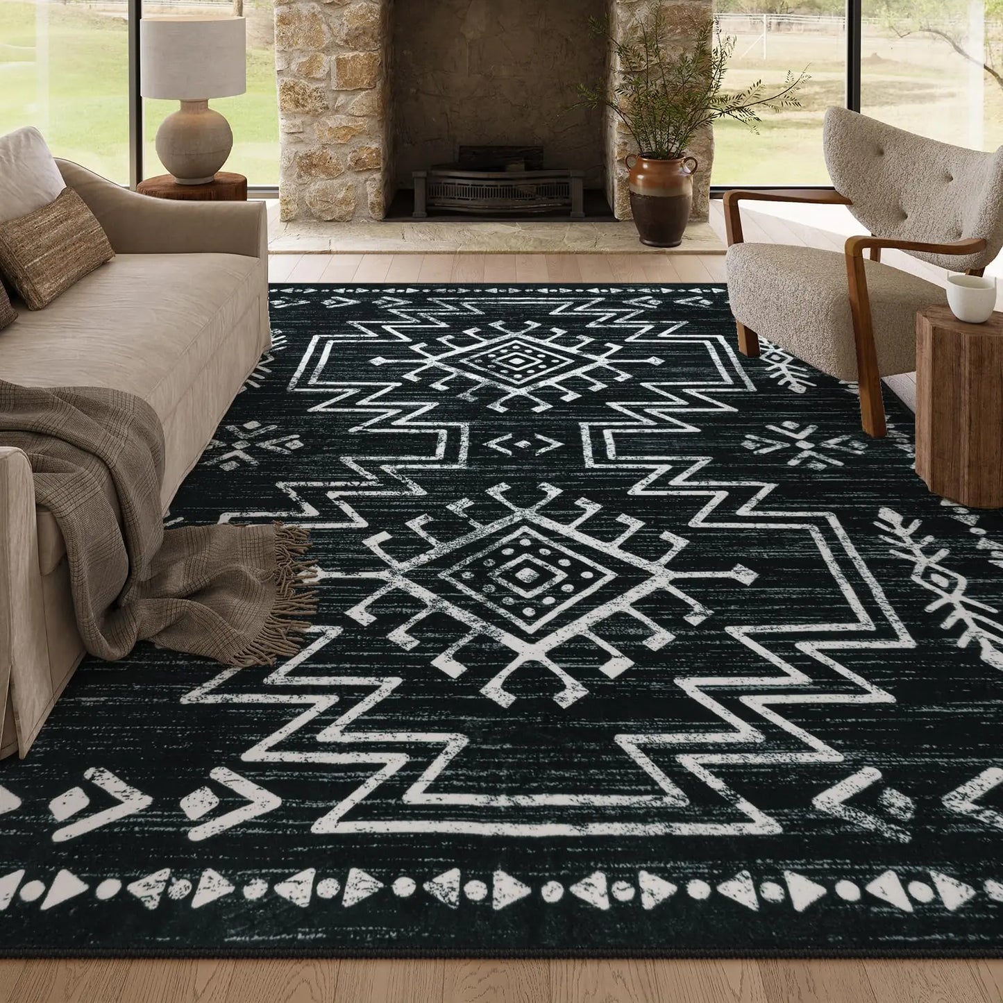 8x10 Western Aztec Rug