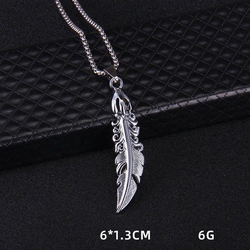 Feather Necklace Pendant