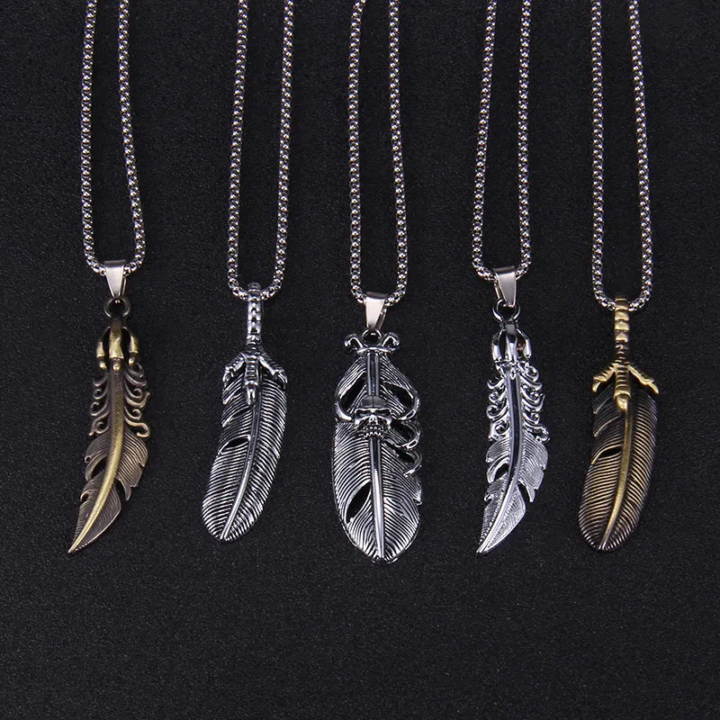 Feather Necklace Pendant