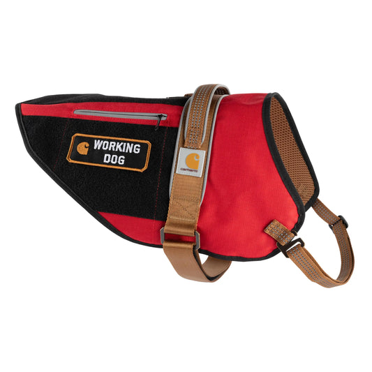 Carhartt Pet Vests Nylon Ripstop Service Dog Harness S High Risk Red/Carhartt Brown  Small