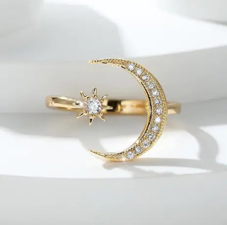 Bohemian Minimalist Blue Stone Women's Stacking Ring