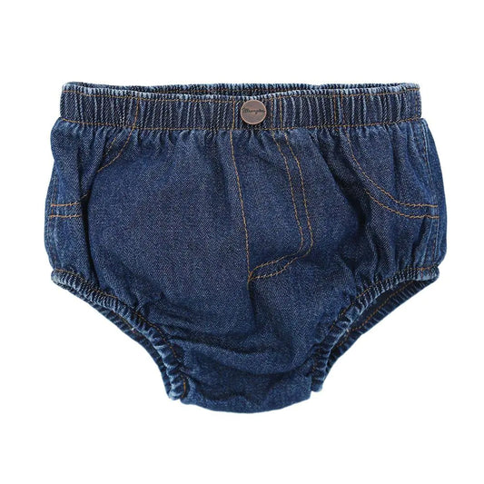 Wrangler baby boys Diaper Cover Shorts Washed Indigo 3 Months
