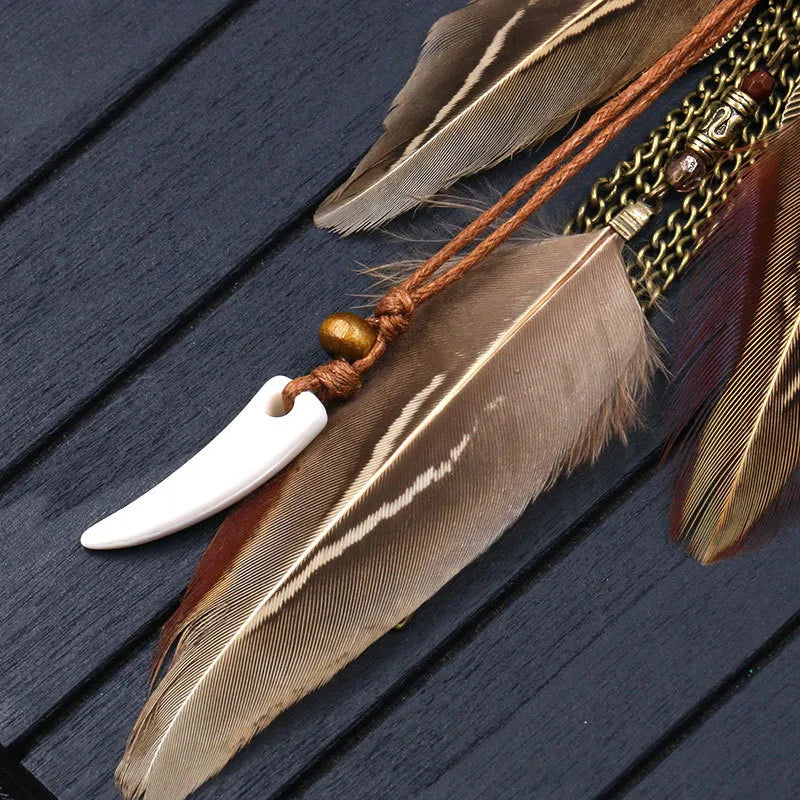 Feather Dream Catcher Necklace