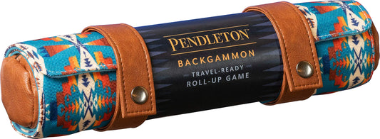 Chronicle Books Pendleton Backgammon: Travel-Ready Roll-Up Game (Camping Games Gift for Outdoor Enthusiasts)