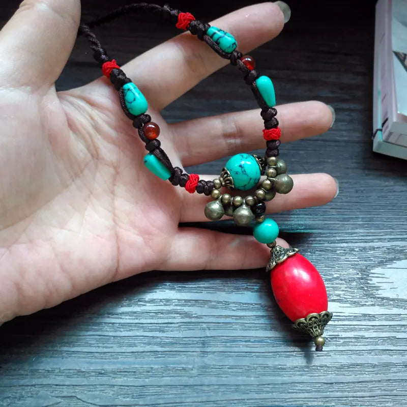 Bohemian Handmade Turquoise Necklace