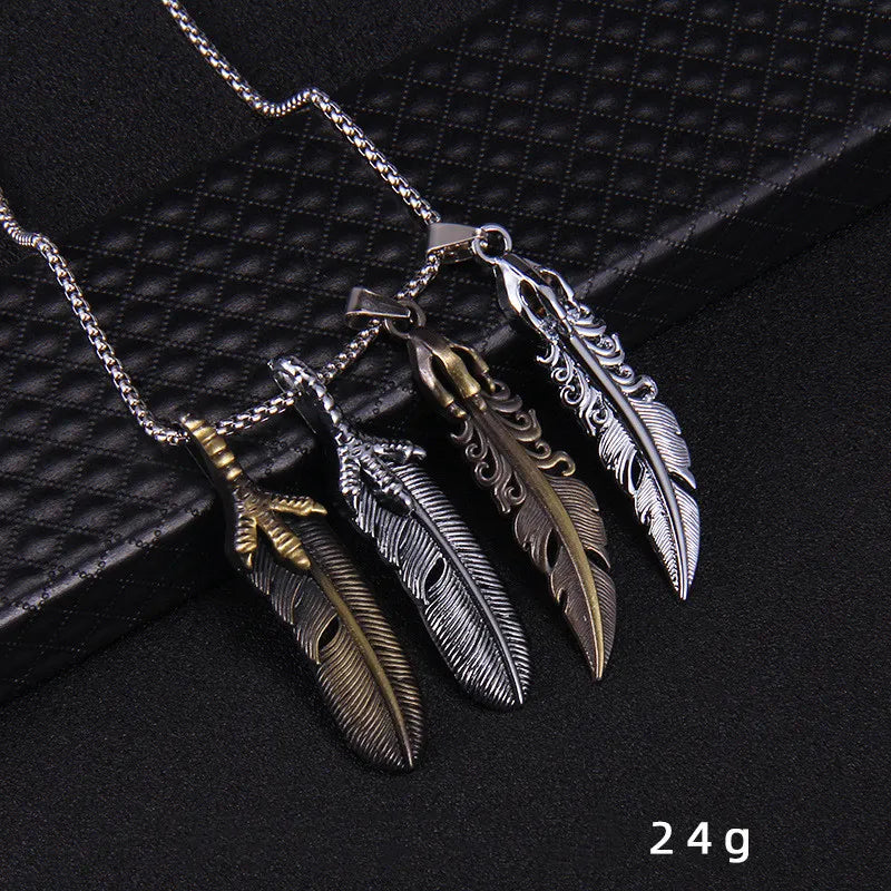 Feather Necklace Pendant