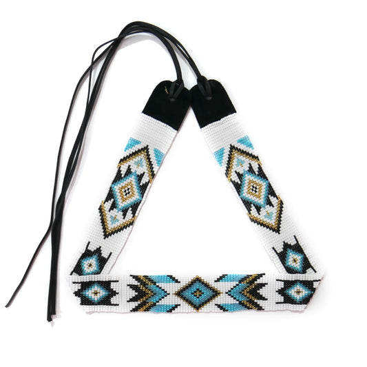 Beaded Handmade Hat band Southwestern Native American Style